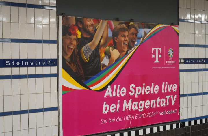 Hamburg,,Germany,-,June,8,,2024:,Magentatv,Billboard,On,The