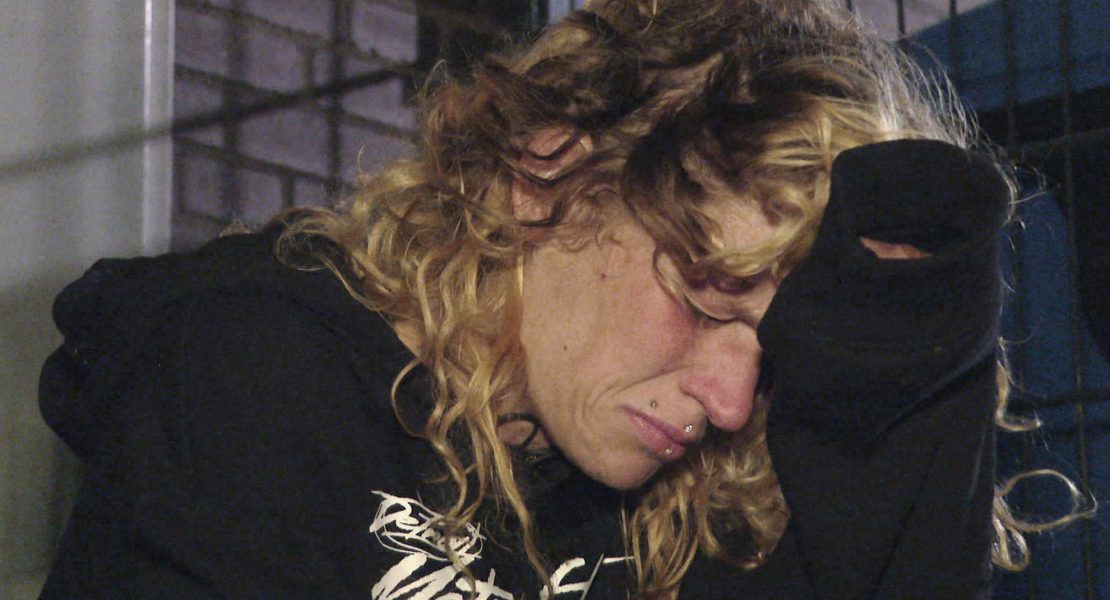 Das Leben auf der Straße ist hart für die drogenabhängige Lorraine (33)