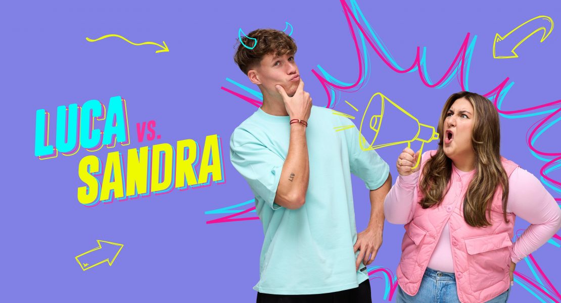 "Luca vs. Sandra" ist eine Produktion Seapoint Productions GmbH & Co. KG im Auftrag von RTL+. Producerin: Antonia Seitz; Senior Producer: Holger Fritsche; Regie: Juan Carlos de Vries. Die Redaktion liegt bei Markus Böhlke (Executive Producer) unter der Leitung von Alex Mueller, Leiter Eigenproduktion RTL+.