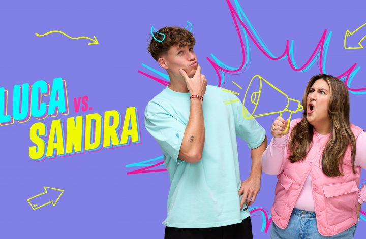 "Luca vs. Sandra" ist eine Produktion Seapoint Productions GmbH & Co. KG im Auftrag von RTL+. Producerin: Antonia Seitz; Senior Producer: Holger Fritsche; Regie: Juan Carlos de Vries. Die Redaktion liegt bei Markus Böhlke (Executive Producer) unter der Leitung von Alex Mueller, Leiter Eigenproduktion RTL+.