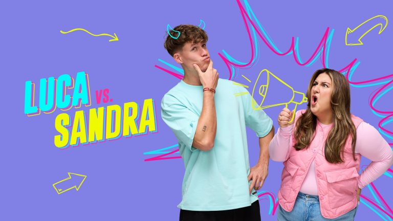 "Luca vs. Sandra" ist eine Produktion Seapoint Productions GmbH & Co. KG im Auftrag von RTL+. Producerin: Antonia Seitz; Senior Producer: Holger Fritsche; Regie: Juan Carlos de Vries. Die Redaktion liegt bei Markus Böhlke (Executive Producer) unter der Leitung von Alex Mueller, Leiter Eigenproduktion RTL+.