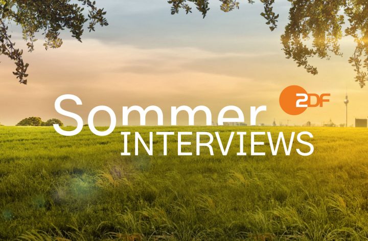 Sieben "Berlin direkt – Sommerinterviews" im ZDF