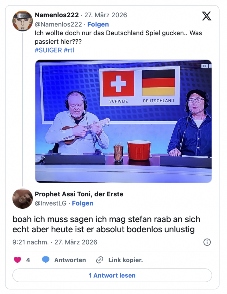 Raab-Eklat beim Deutschland-Spiel: Fans zerreißen seinen Kommentar – andere feiern ihn