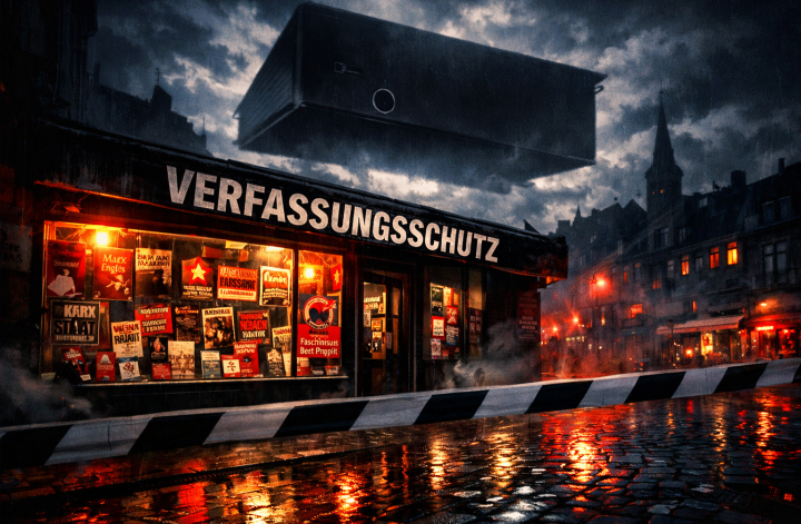 +++ Wie ein geheimer Prüf-Erlass und der Verfassungsschutz über Buchhanedlspreise entscheiden +++ Warum der Fall der drei linken Buchläden zur Gefahr für Kunst- und Meinungsfreiheit werden kann +++