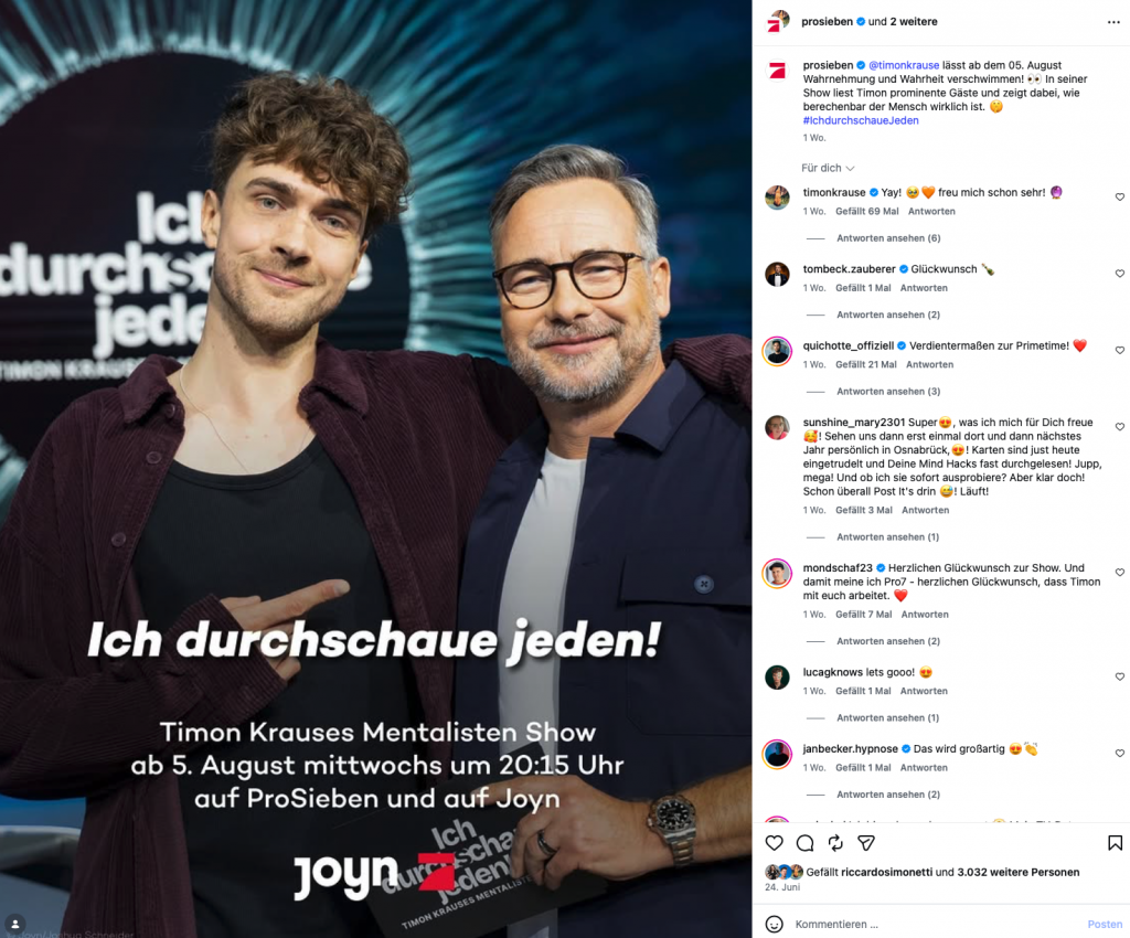 »Ich durchschaue jeden!«: Mentalist Timon Krause bringt Promis an ihre Grenzen
