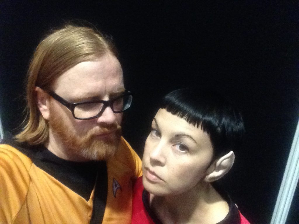 Sucy Pretsch als Vulkanierin auf der Star-Trek-Convention 2014 in Frankfurt
